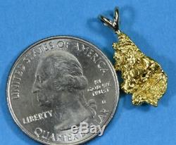 #694 Alaskan-Yukon BC Natural Gold Nugget Pendant 2.38 Grams Authentic