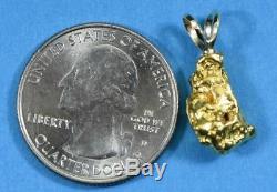 #697 Alaskan-Yukon BC Natural Gold Nugget Pendant 5.06 Grams Authentic