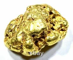 7.593 Grams Alaskan Yukon Natural Pure Gold Nugget Genuine (#n415) B Grade