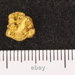 7.91 Grams Large Solid Ball Natural Australian Yellow Gold Nugget 96% Assay