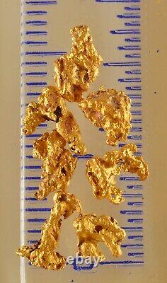 7 genuine, natural, Australian gold nuggets 1.89 gram