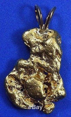 #700 Australian Natural Gold Nugget Pendant 14.09 Grams Authentic