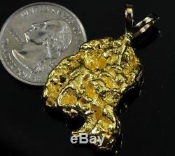 #705 Alaskan-Yukon BC Natural Gold Nugget Pendant 29.74 Grams Authentic