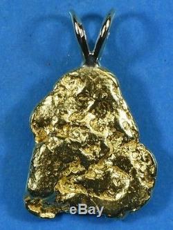 #718 Alaskan-Yukon BC Natural Gold Nugget Pendant 8.84 Grams Authentic