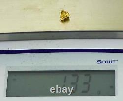 #764 Natural Gold Nugget Australian 1.33 Grams Genuine