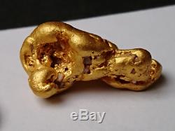 8,63 g 1 BEAUTIFUL Huuuuge Australian Natural Gold Nugget #E-1 (GN-1)