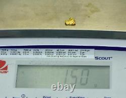 #851 Natural Gold Nugget Australian 1.50 Grams Genuine