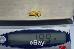 #898 Australian Natural Gold Nugget 1.99 Grams Genuine
