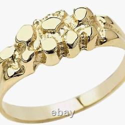 8k Solid Gold Nugget Design ring Good Deal