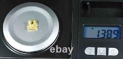 #90 Alaskan BC Natural Gold Nugget 1.38 Grams Genuine