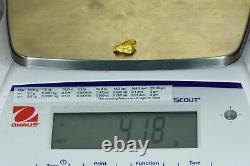 #912 Natural Gold Nugget Australian 4.18 Grams Genuine