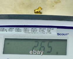 #927 Natural Gold Nugget Australian 2.65 Grams Genuine