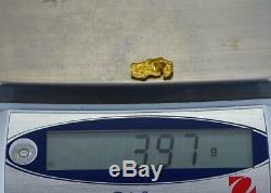#938 Australian Natural Gold Nugget 3.97 Grams Genuine