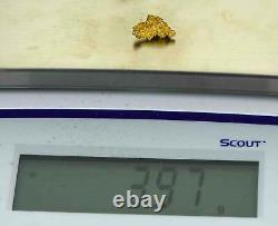 #943 Natural Gold Nugget Australian 3.97 Grams Genuine
