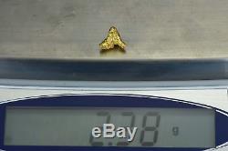 #954 Australian Natural Gold Nugget 2.38 Grams Genuine
