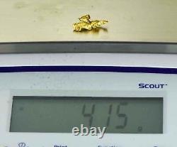 #960 Natural Gold Nugget Australian 4.15 Grams Genuine