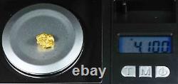 #998 Natural Gold Nugget Australian 4.10 Grams Genuine