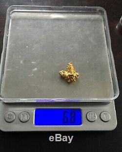 AUSTRALIAN NATURAL GOLD NUGGET 6.8 GRAMS From Bendigo Butterfly Shape