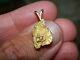 Alaska Gold Nugget Pendant Solid Natural Alaska Gold Nugget W Gold Crystals 1.4g