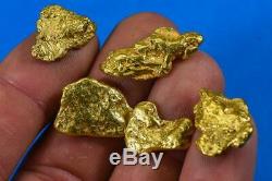 Alaskan BC Natural Gold Nugget 1 Troy Oz. Lot of 5-10 gram Nuggets Genuine