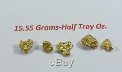 Alaskan BC Natural Gold Nugget 15.55 Gram lot of 2 to 5 gram Nuggets Genuine