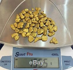 Alaskan BC Natural Gold Nugget 155.5 Gram lot of 2 to 4 gram Nuggets Genuine 5 T