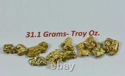 Alaskan BC Natural Gold Nugget 31.10 Gram lot of 2 to 5 gram Nuggets Genuine 1 T