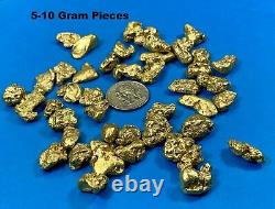 Alaskan BC Natural Gold Nugget 311.00 Gram lot of 5 to 10 gram Nuggets Genuine 1