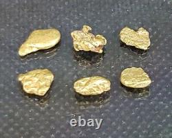 Alaskan BC Small Natural Gold Nuggets 3.22 Grams Total Genuine Great Investment