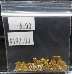Alaskan BC Small Natural Gold Nuggets 6.00 Grams Total Genuine Great Investment