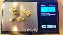 Alaskan Natural Gold Nuggets 18K to 22K Quartz 1 Troy Ounce 31.3 grams Bullion