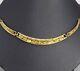Alaskan Pure Natural Gold Nuggets On 10k Backing With 14k Figaro Link Necklace
