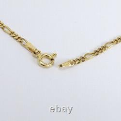 Alaskan Pure Natural Gold Nuggets on 10k Backing with 14k Figaro Link Necklace