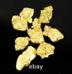 Alaskan-Yukon BC Natural Gold Nugget #4 Mesh 1/4 Troy Ounce 7.75 Gram 5 DWT