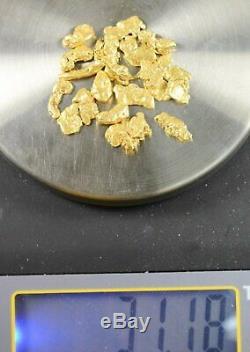 Alaskan-Yukon BC Natural Gold Nugget #4 Mesh 1 Troy Ounce 31.1 Gram