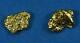 Alaskan-yukon Bc Natural Gold Nugget Stud Earrings. 90 To 1.00 Grams