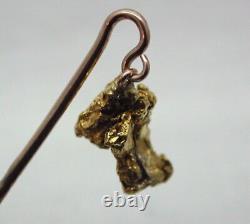 Antique Rare Natural Pure Gold Nugget Stick / Tie Pin
