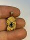 Australia Natural Gold Nugget / Nuggets Pendant Sapphire Weight 5.66 Grams