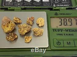 Australia Natural Gold Nugget / Nuggets Specimen Weight 38.97 Grams