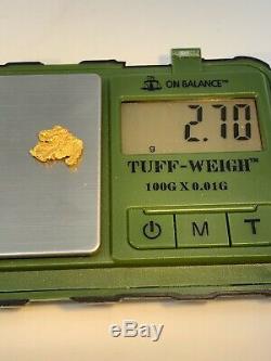 Australia Natural Gold Nugget / Nuggets Weight 2.70 Grams