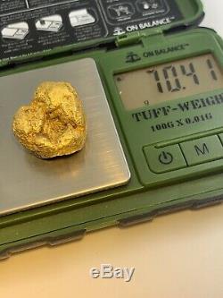 Australia Natural Gold Nugget / Nuggets Weight 70.41 Grams