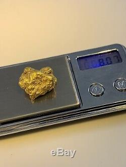 Australia Natural Gold Nugget / Nuggets Weight 8.07 Grams
