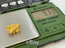 Australia Natural Gold Nugget / Nuggets Weight Crysatlline 9.33 Grams