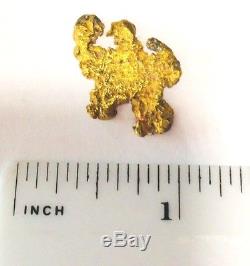 Australian Gold Nugget, Large Natural Gold Nugget Australian ca 8g Grams Genuine