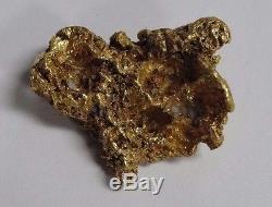 Australian Natural 16.1 Gram Gold Nugget Specimen 23K #AZ-AGN1212