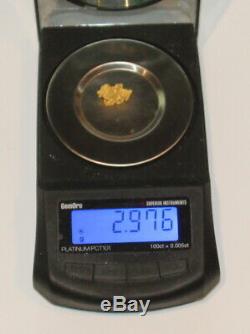 Australian Natural Gold Nugget 2.97 Grams