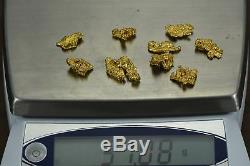 Australian Natural Gold Nugget Lot 2-5 Gram Pieces/ 31.10 Total- 1 Troy Oz
