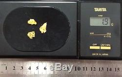 Australian Natural Gold Nuggets 1.9g Approx weight