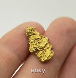 BIG 21.5mm Natural Gold Nugget 22K California Arizona Klondike Yukon Placer