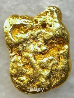 Beautiful Alaskan Natural Placer Gold Nugget 1.018 grams Free Shipping! #A2827